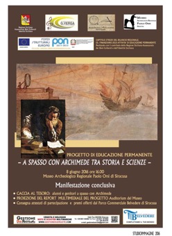Progetto PON I. C. “G. VERGA” Siracusa, classi V. Progetto: “ A spasso con Archimede tra storia e scienza”